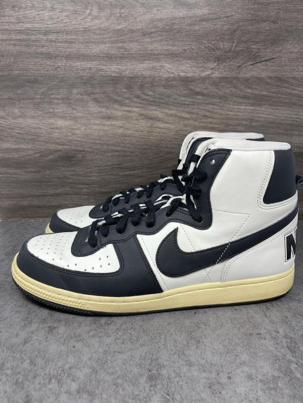 Nike Terminator High Sneakers Mens Size 11 Black White Vintage Panda FD0934-030